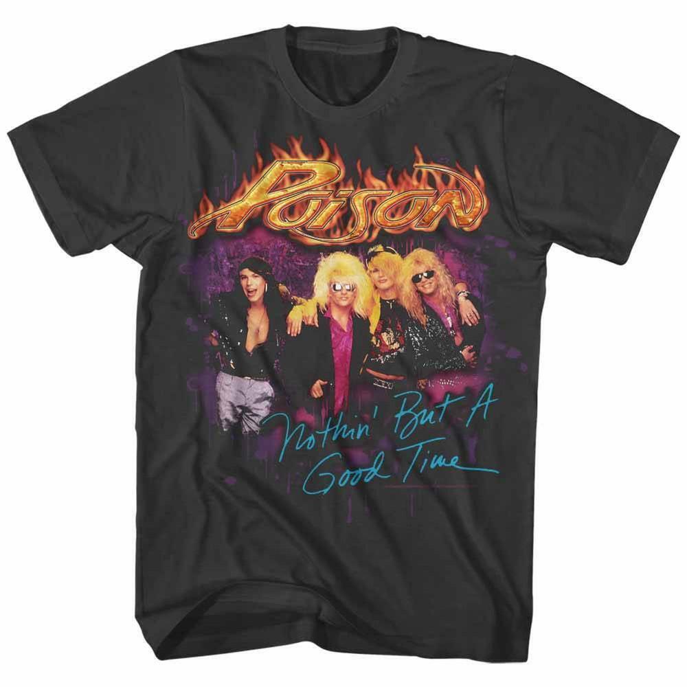 Poison Good Times Smoke Adult T Shirt
